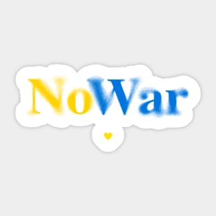 Ukraine Support No War Promote Peace Sticker